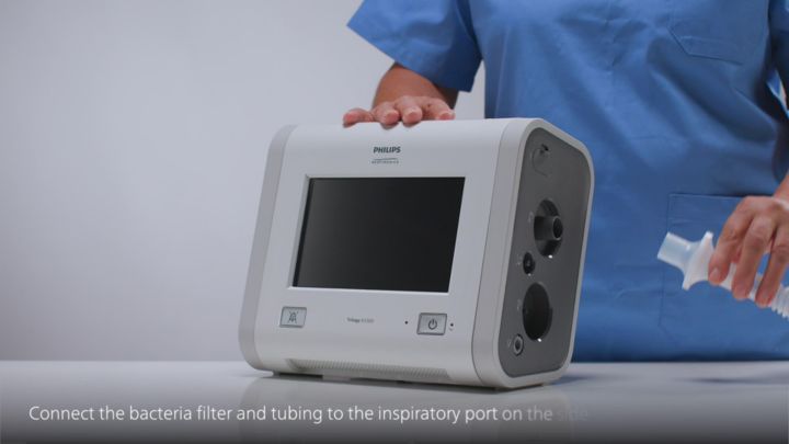 Trilogy Evo platform in-line nebulizer setup and placement video