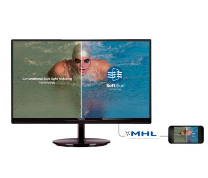 Lcd Monitor With Softblue Technology 224e5edsb 69 Philips