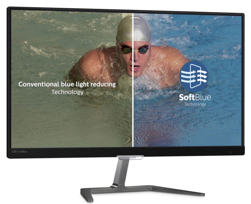 LCD monitor with SoftBlue Technology 236E7EDAB/69 | Philips