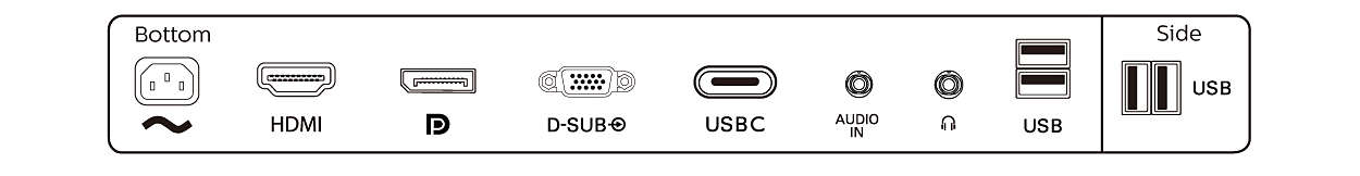 schwarz 1920x1080, 75 Hz, DisplayPort, HDMI, USB-C, RJ45, USB Hub höhenverstellbar 243S100 Philips Monitors 243S1-24 Zoll FHD USB-C Docking Monitor 