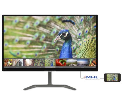 画面もきれいに映っていますPHILIPS 23.6インチ液晶ディスプレイ