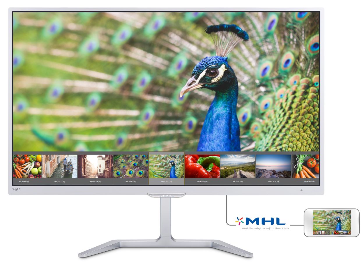 Lcd Monitor With Ultra Wide Color 246e7qdsw Philips