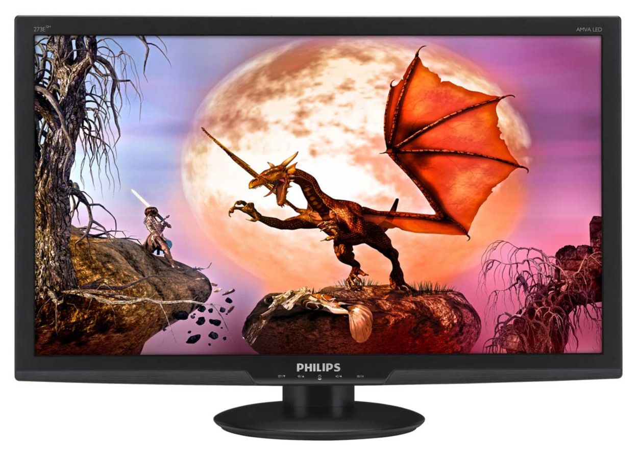 Goedaardig diamant aan de andere kant, LCD-monitor met LED-achtergrondverlichting 273E3LHSB/00 | Philips