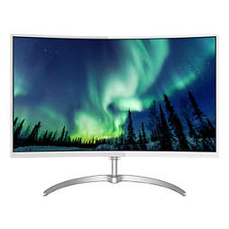 Monitor LCD Lengkung dengan Ultra Wide-Color