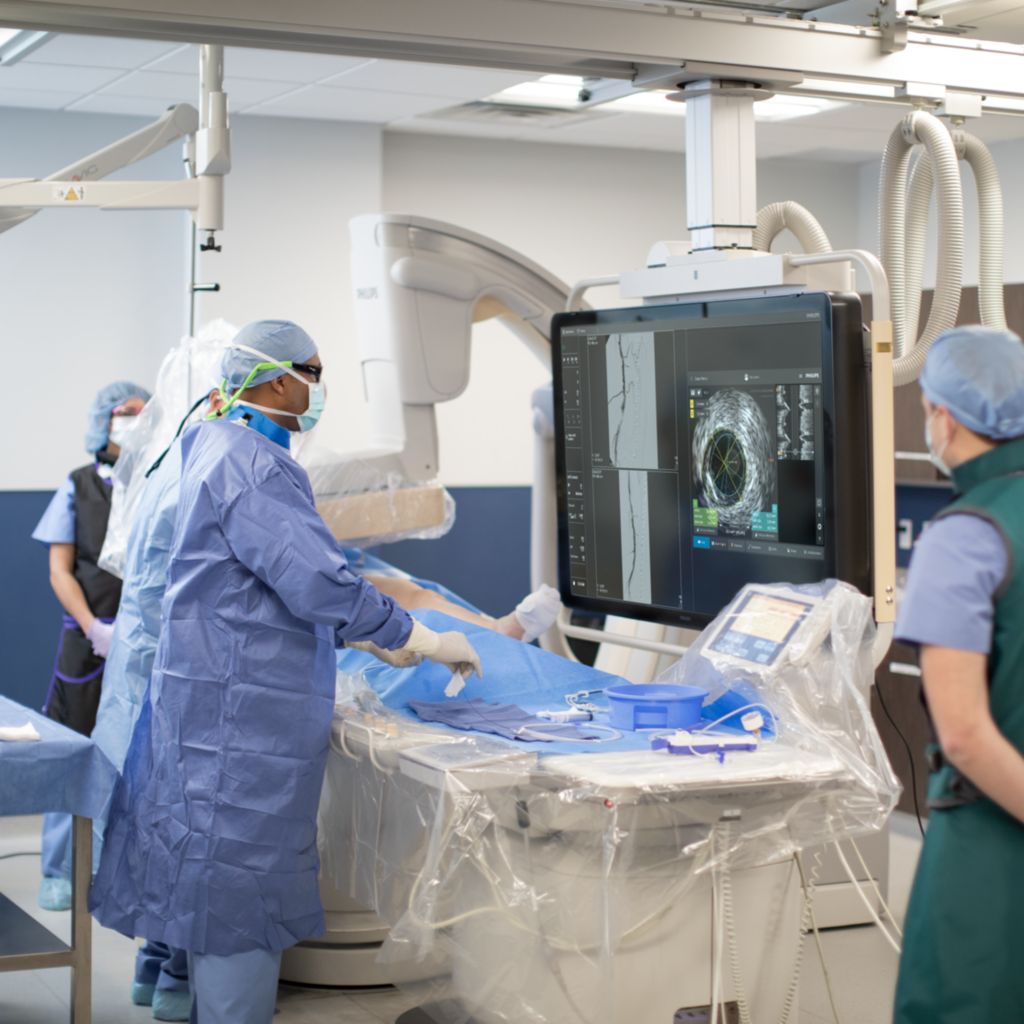 OBL SymphonySuite Cath Lab Physician performing a procedural intervention