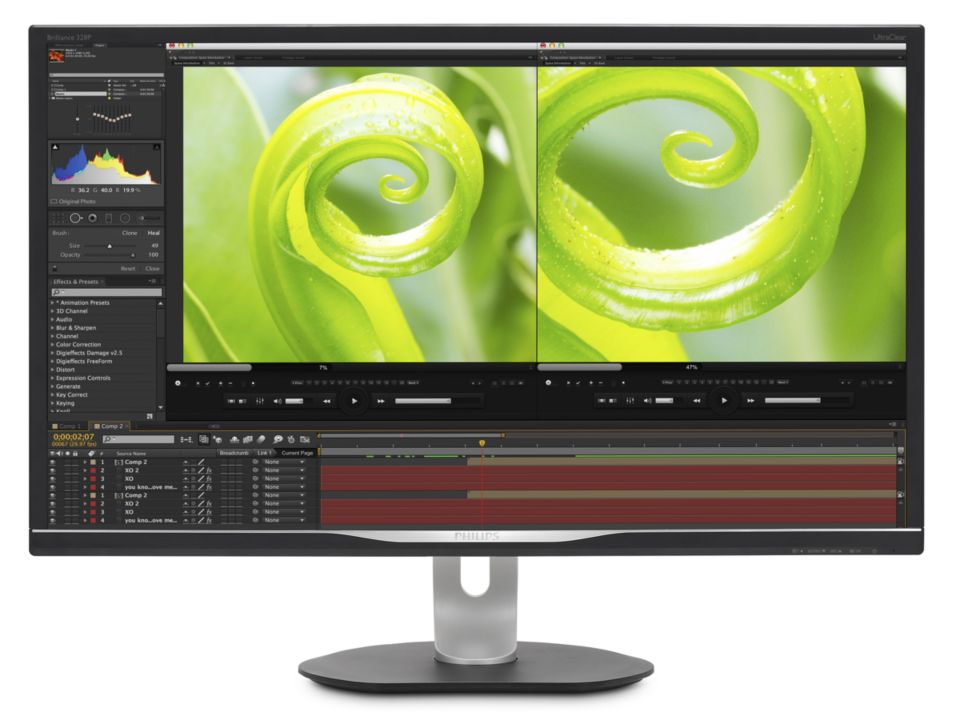 Ultra Wide-Color 搭載 4K 液晶モニター 328P6VJEB/11 | Philips