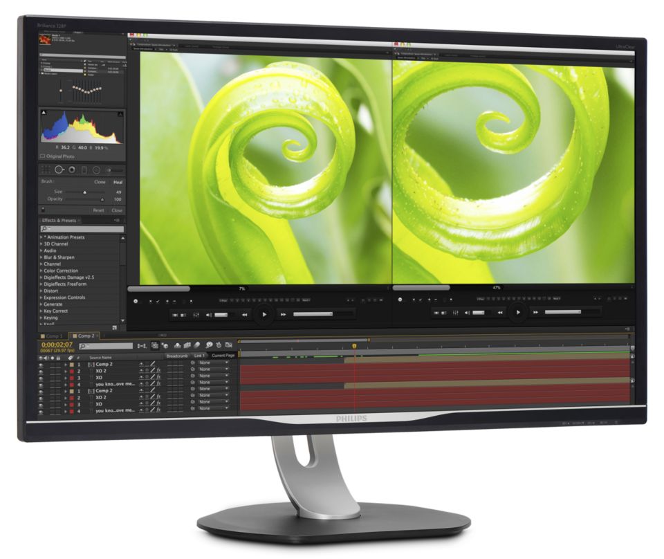 Ultra Wide Color 搭載 4k 液晶モニター 328p6vjeb 11 Philips