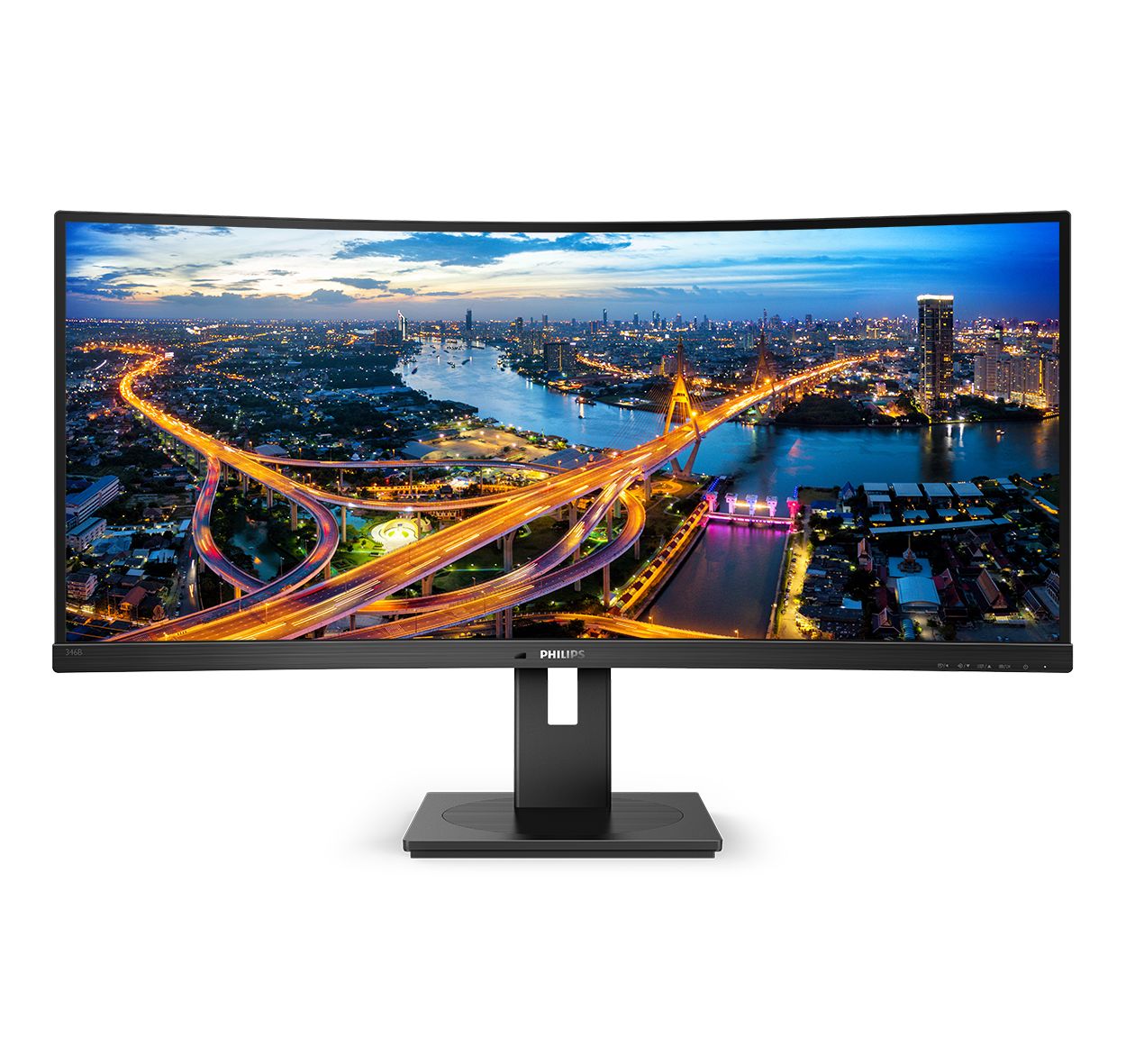 PHILIPS 346B1C/00 Écran LCD UltraWide incurvé avec USB-C 34 - SECOMP France