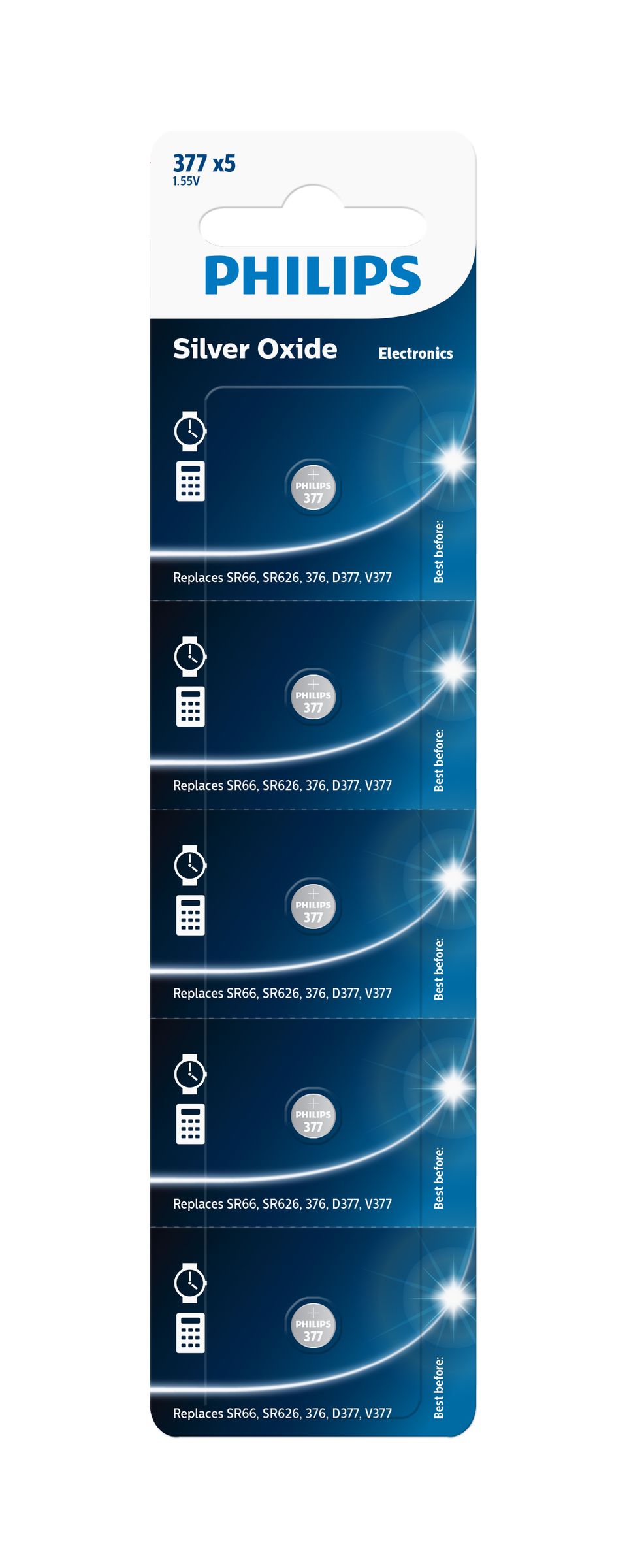 Minicells Button cell 377P5B/40 | Philips
