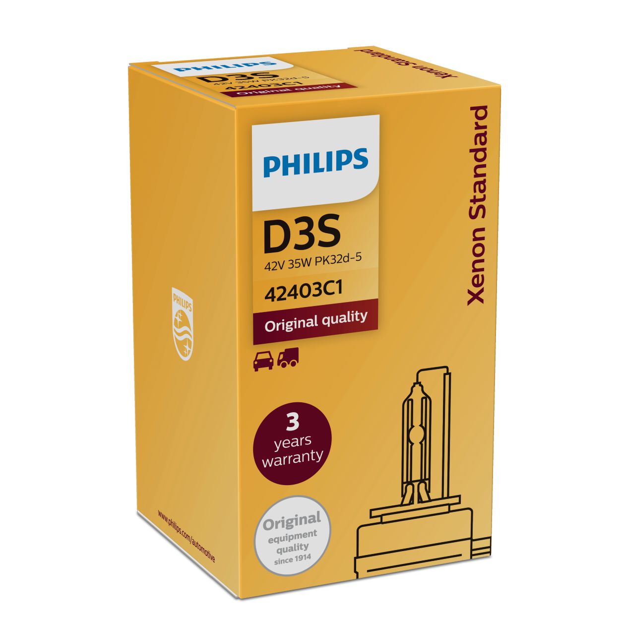 D3S 42403 Philips XenStart Xenon Bulb 