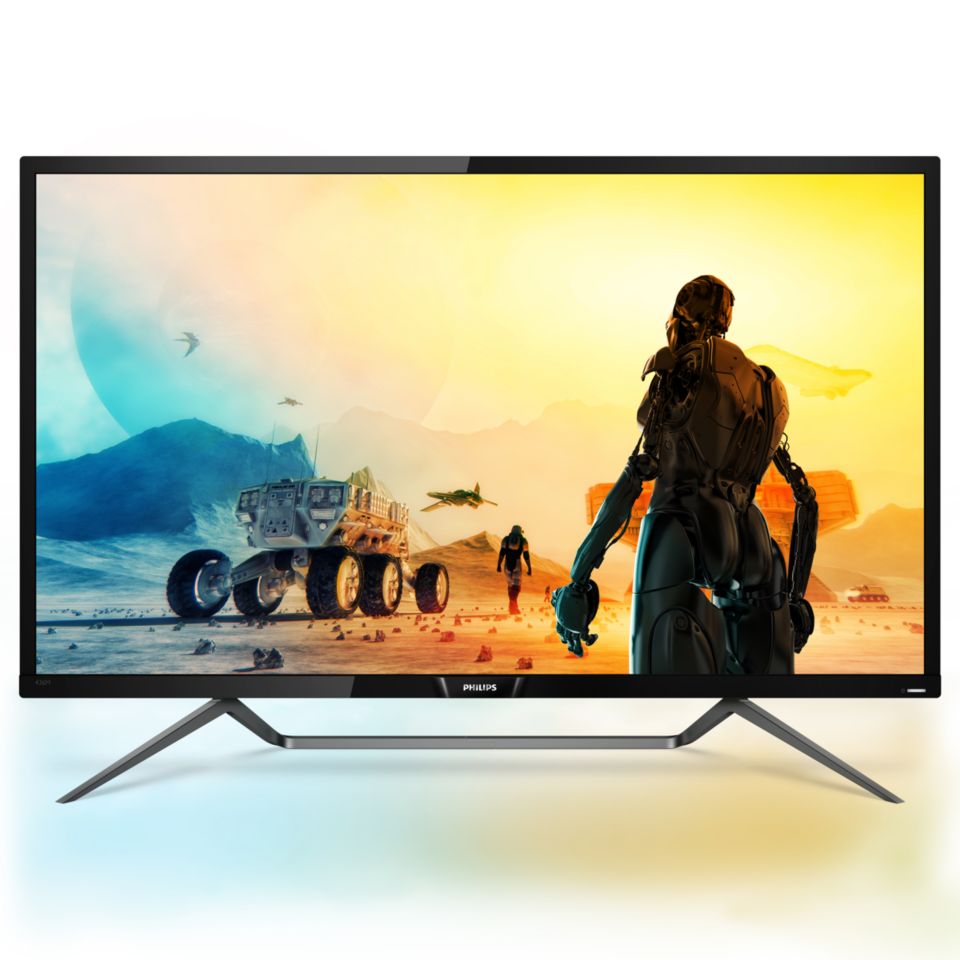 Màn hình 4K HDR với Ambiglow 436M6VBRAB/01 | Philips