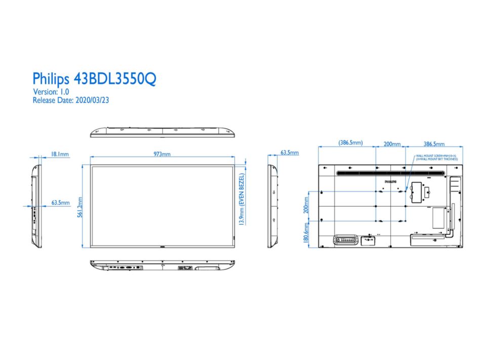 Q-Line Display 43BDL3550Q/00 | Philips