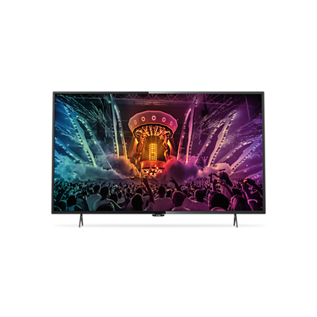 43PUS6101/12  Ultraflacher 4K Smart LED TV