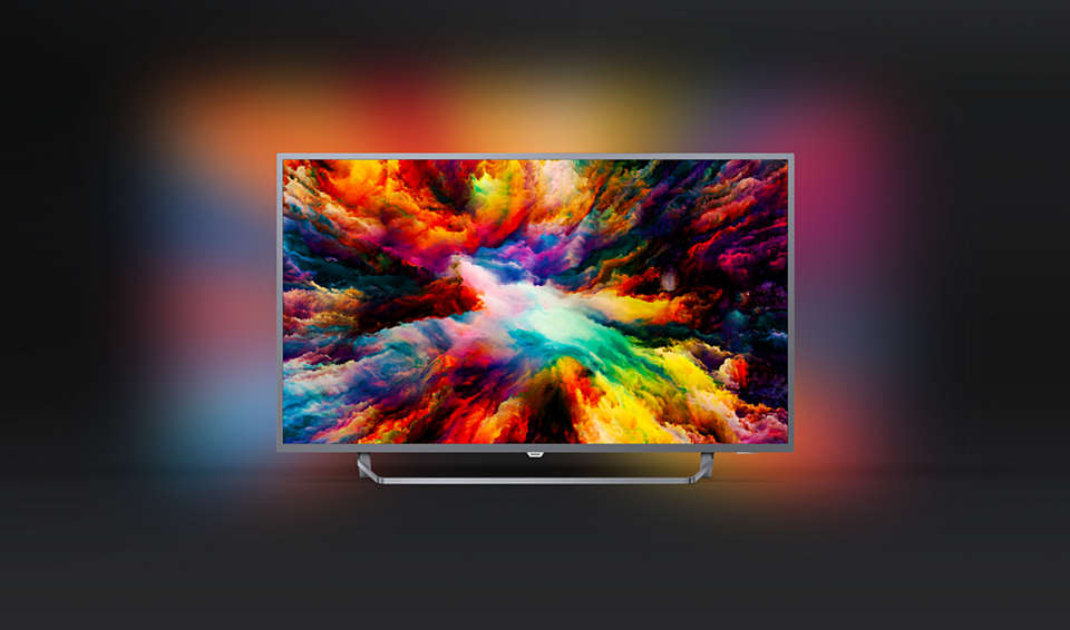 4K UHD, HDR Plus, Micro Dimming Pro, Android TV, Google Assistant 43 Zoll LED Smart TV Philips Ambilight 43PUS7303/12 Fernseher 108 cm 