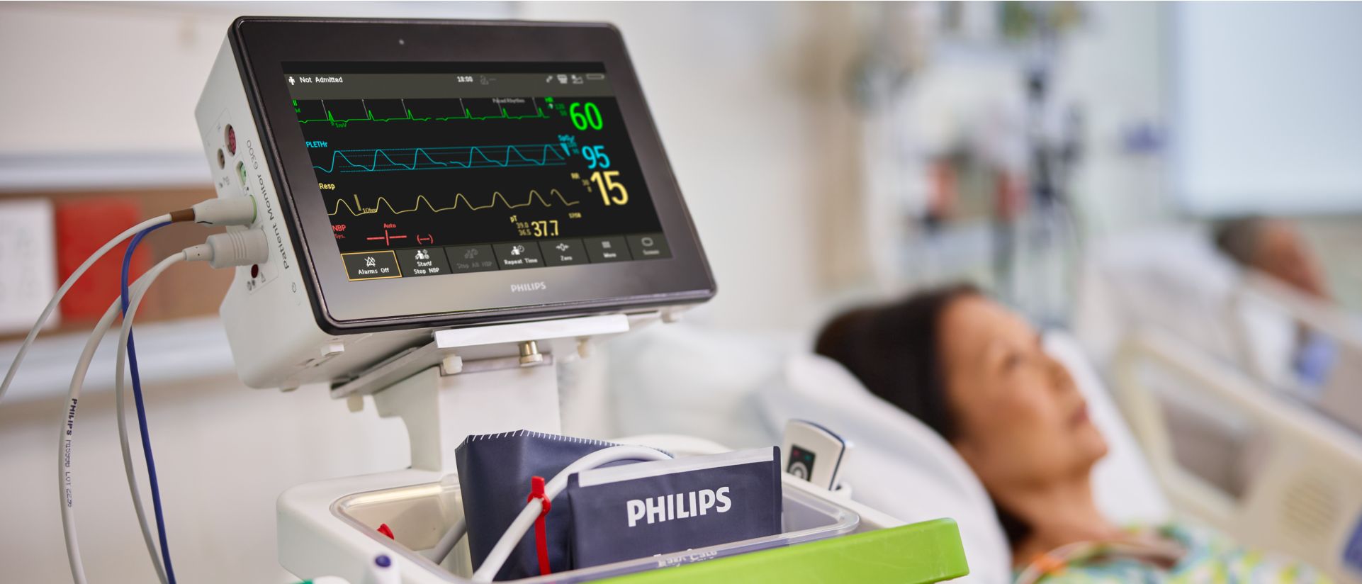 Patient monitored on PM6300