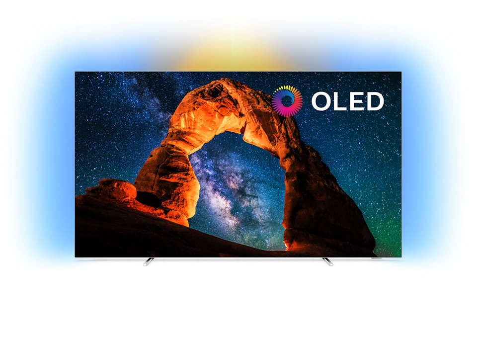 Rakbladstunn OLED-TV med 4K UHD och Android