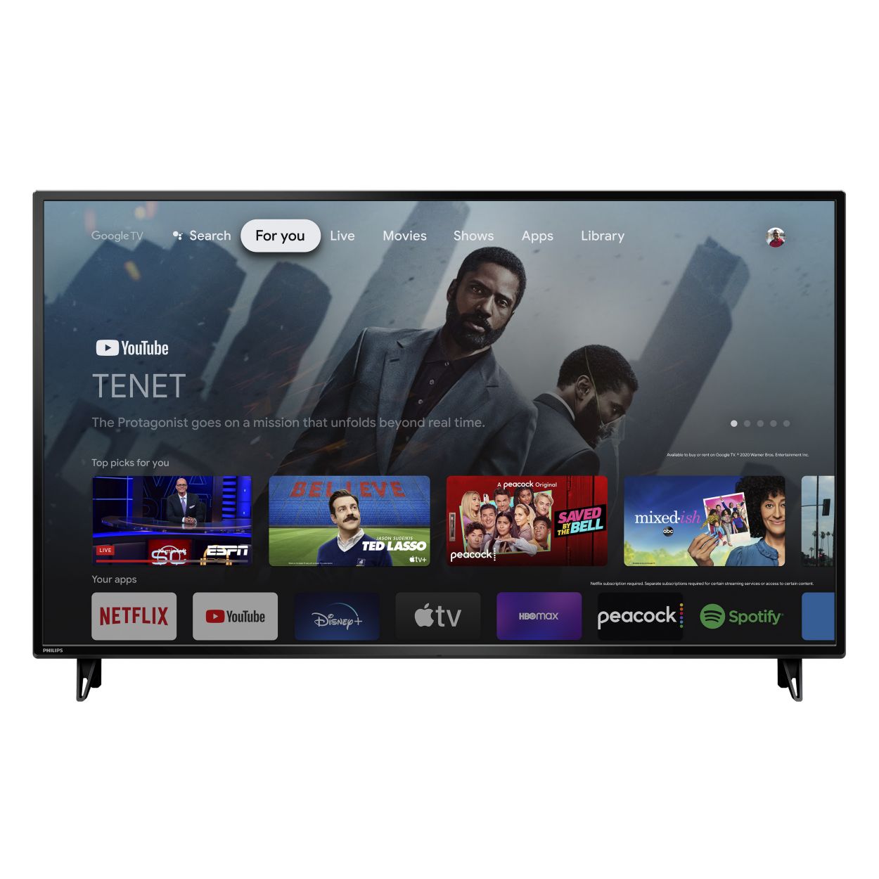 la nieve No pretencioso Amanecer 7000 series 4K Ultra HD LED Google TV 55PUL7552/F7 | Google TV