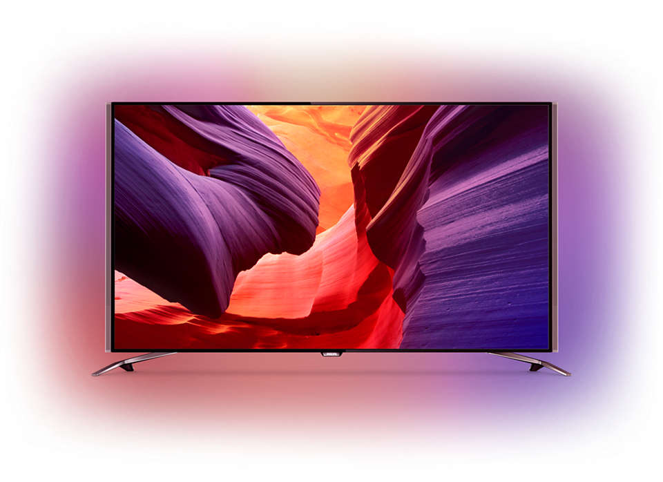 Ultraflacher 4K UHD-LED-Fernseher powered by Android