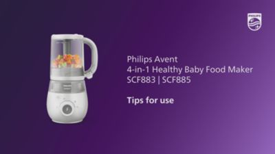 Tips for using Philips Avent 4-in-1 Healthy Baby Food Maker