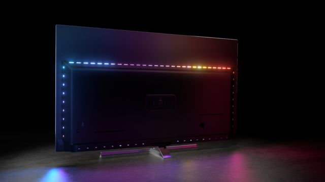 Philips TV 2021: OLED856 und OLED876 Rückseite mit Ambilight