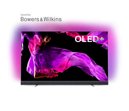 OLED+ 4K TV sound by Bowers & Wilkins