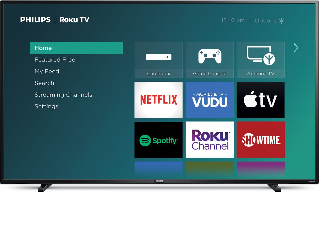 Philips 50 Class 4K Ultra HD (2160p) Roku Smart LED TV (50PFL4756/F7 W) 