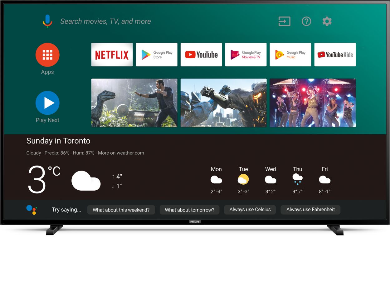 5000 series Android TV 65PFL5504/F6 Philips