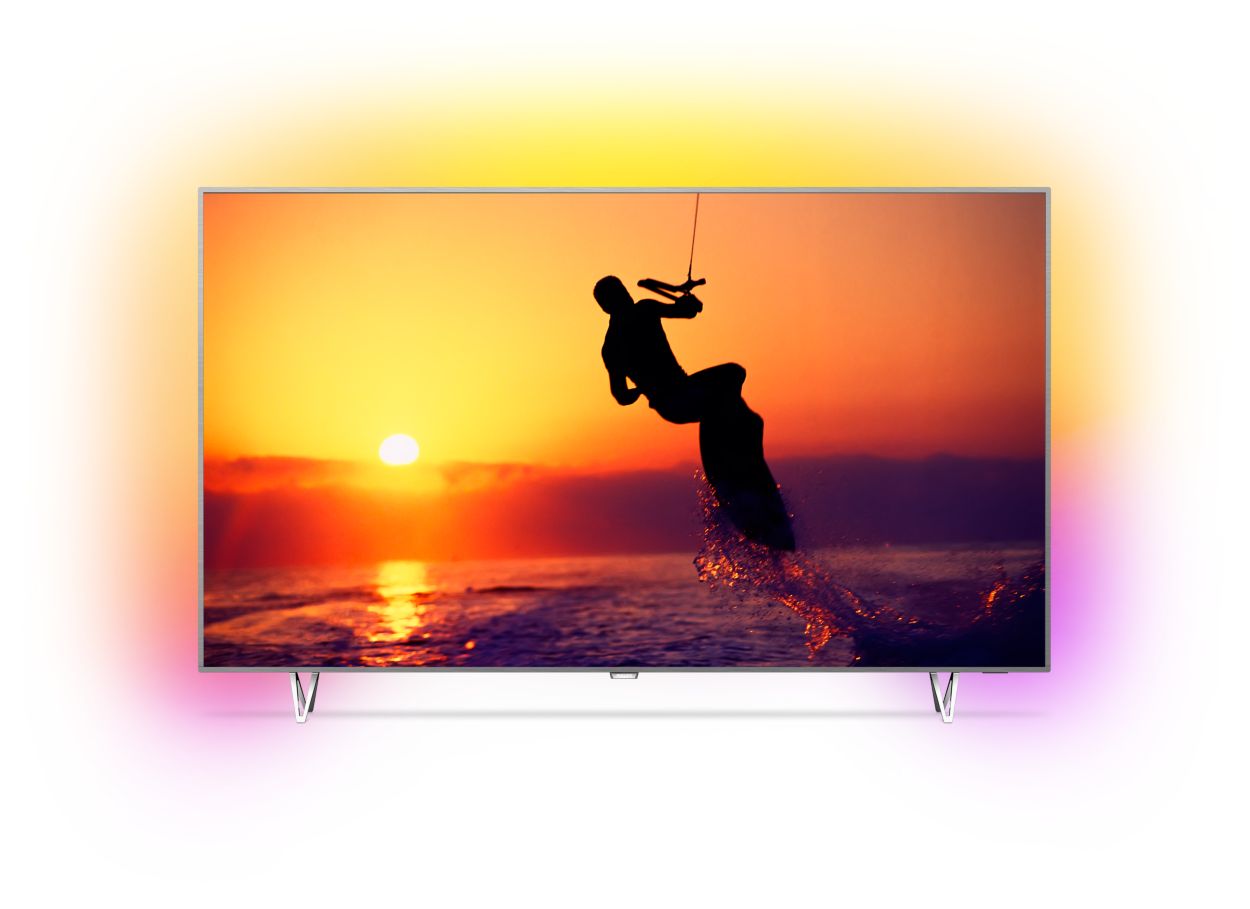 Ļoti plāns 4K UHD LED TV, ko darbina Android TV
