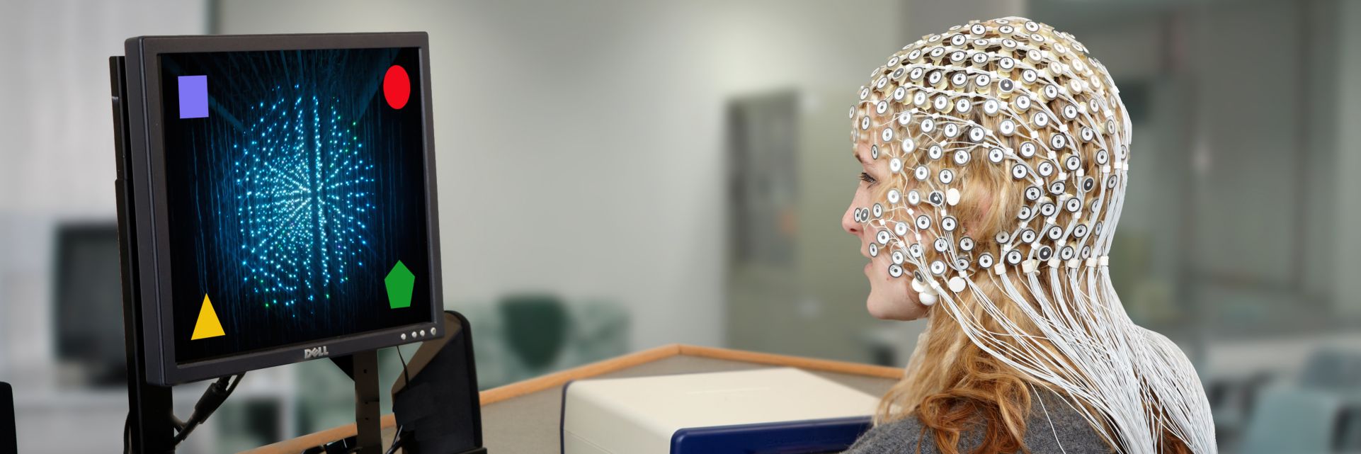 Image of a person undergoing EEG
