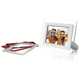 7" LCD display 6.5" viewing area PhotoFrame