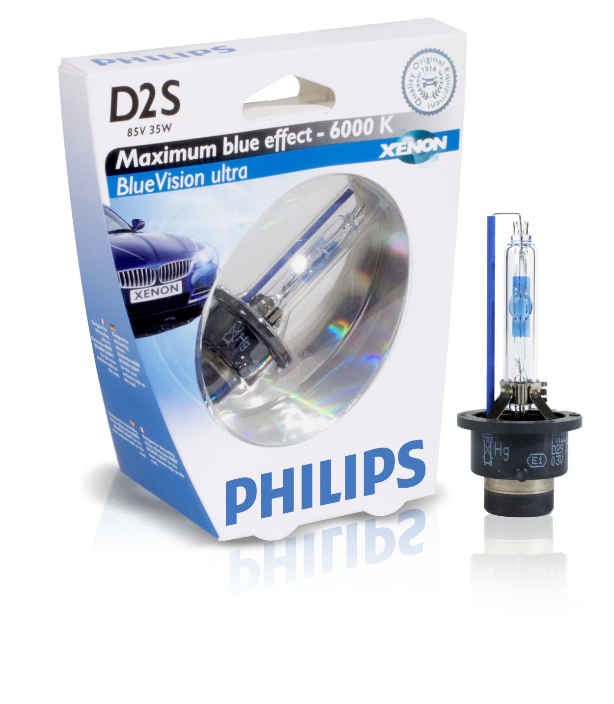 BlueVision ultra Xenon car headlight bulb 85122BVUS1 Philips