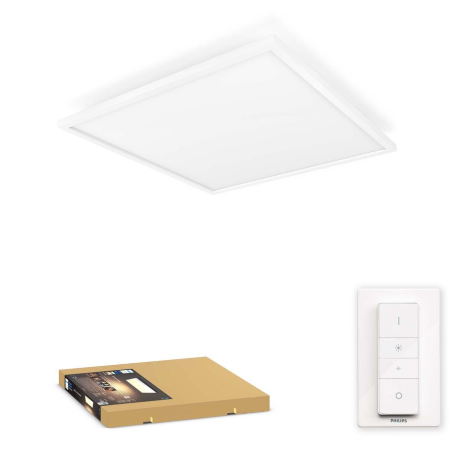 Geschiktheid de sneeuw afschaffen Hue White ambiance Aurelle-plafondlamp vierkant 8718696175859 | Philips