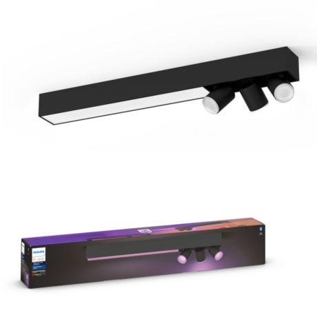 8718696175996 Hue White and color ambiance Centris-plafondlamp met 3 spots