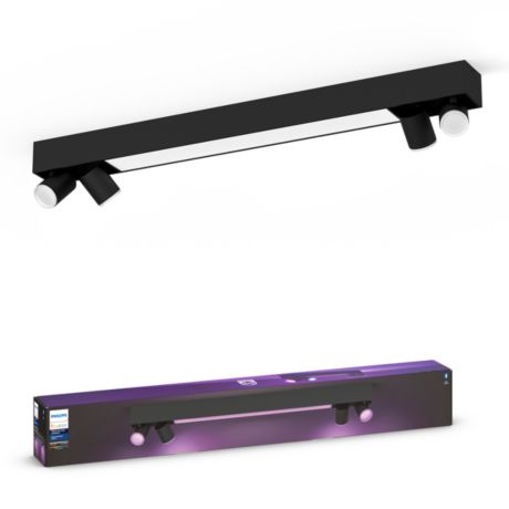 8718696176047 Hue White and color ambiance Centris-plafondlamp met 4 spots