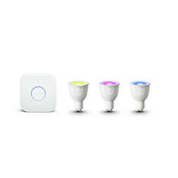 Hue White and color ambiance White and color ambiance Starter kit GU10