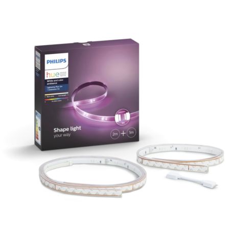 8718699625856 Hue White and color ambiance Lightstrip Pluss 2 M + 1 M pakke