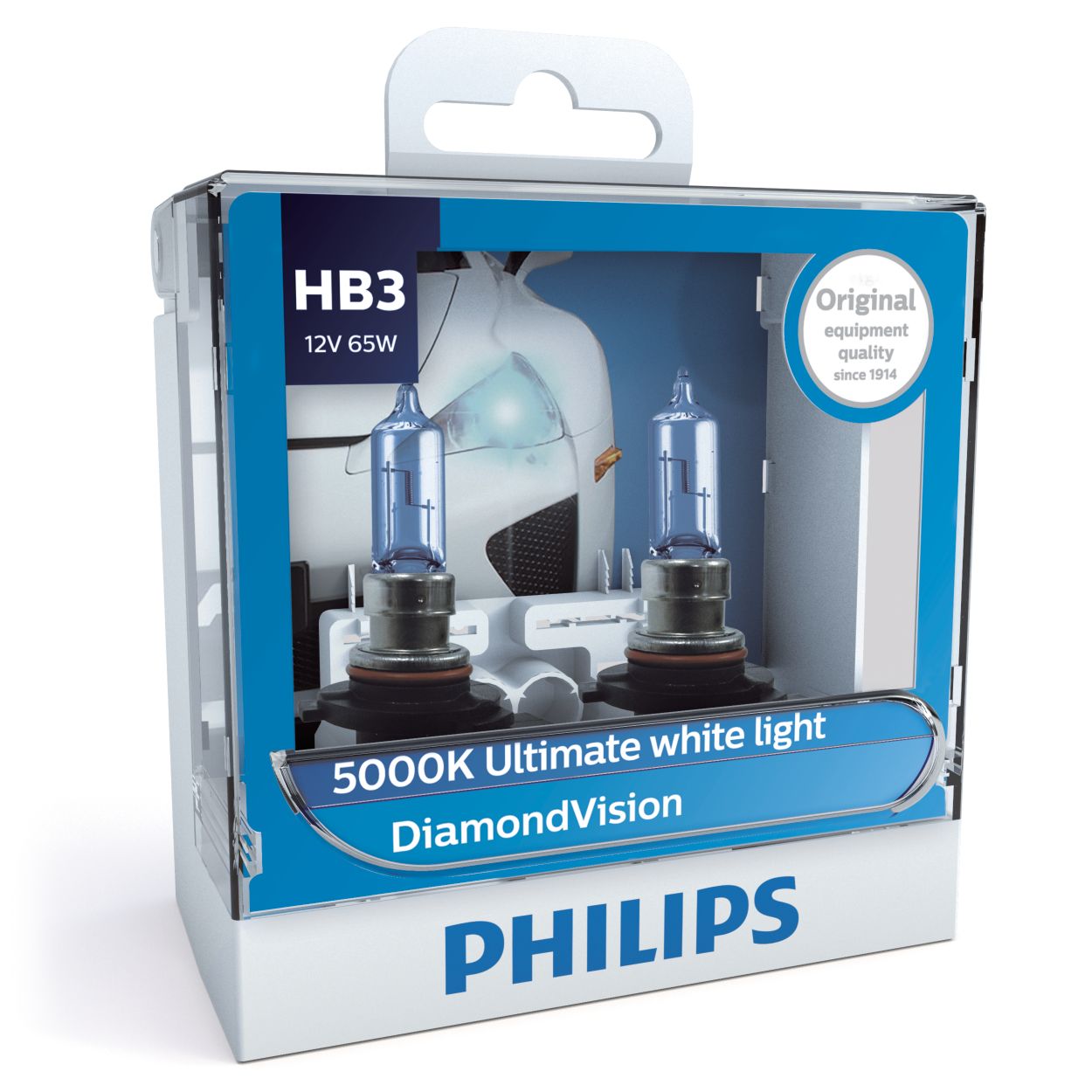PHILIPS Diamond Vision 9005 HB3 Halogen HID Bulbs (Pack of 2)