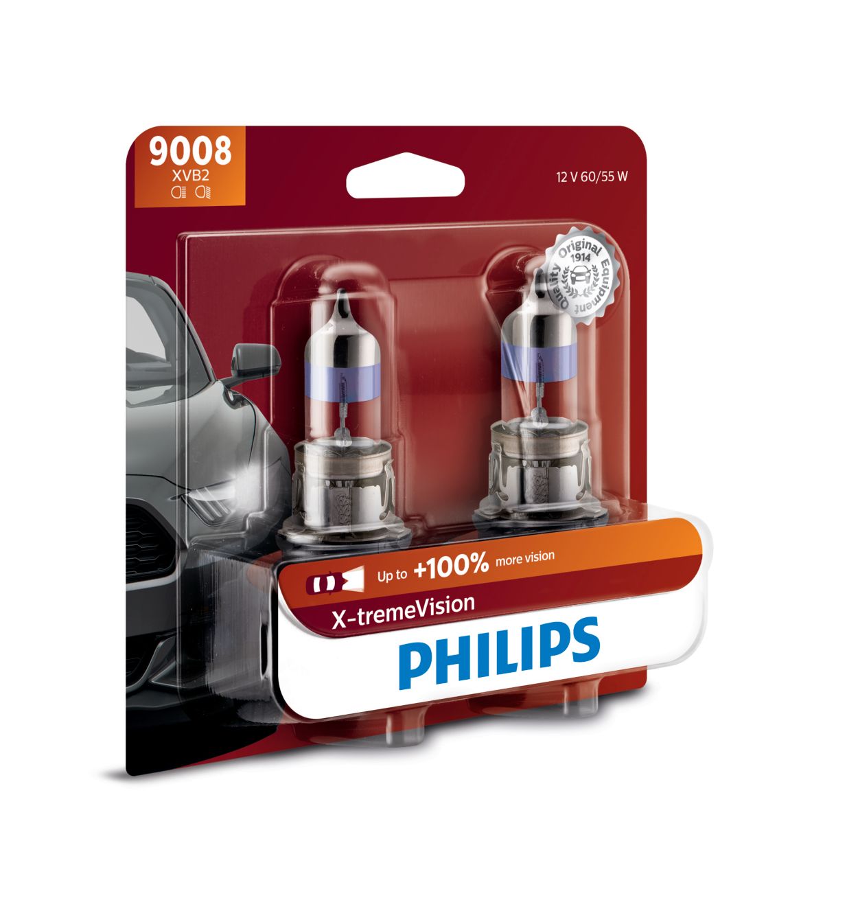 X-tremeVision upgrade headlight bulb 9008XVB2 | Philips