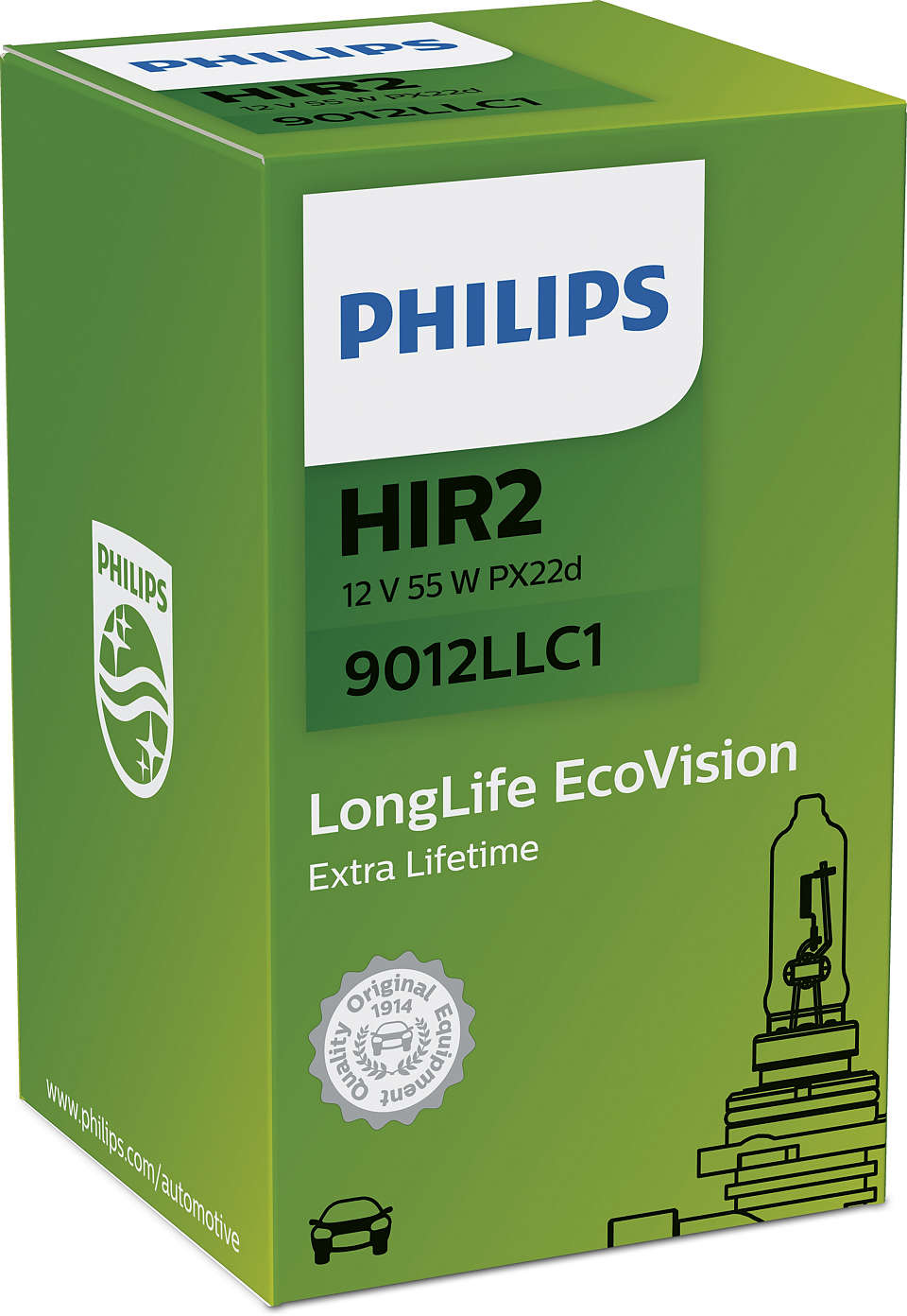 1er Karton Philips 9012LLC1 Innenbeleuchtung HIR 2 LongLife 