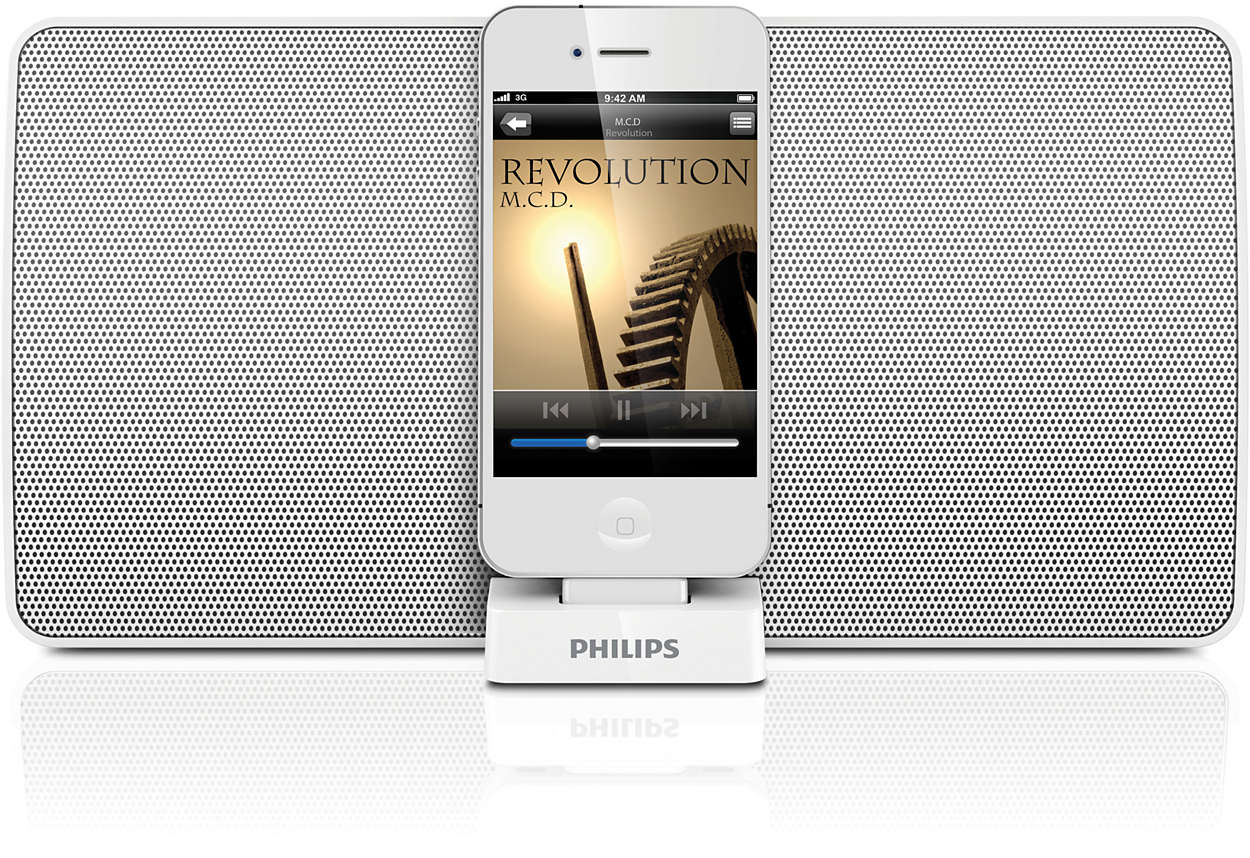 Wspaniała muzyka z głośnika ze stacją dokującą (iPod/iPhone)