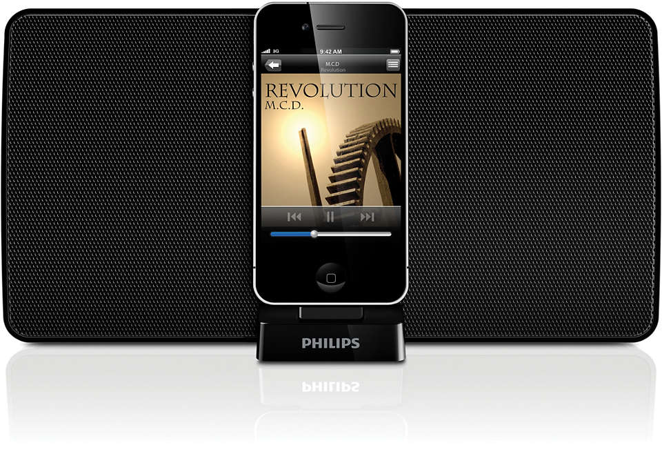 Enjoy music from your iPod/iPhone