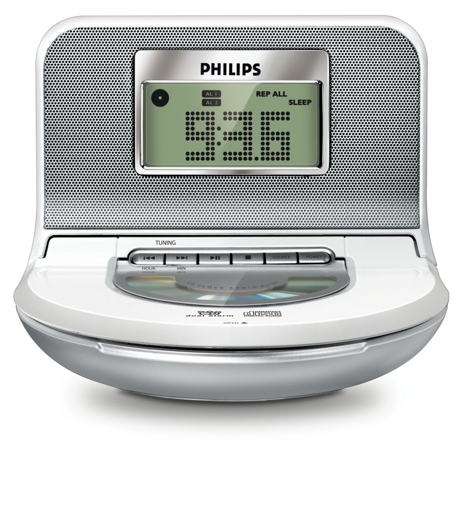 Philips Réveil numérique TAR3205 Noir Techinn