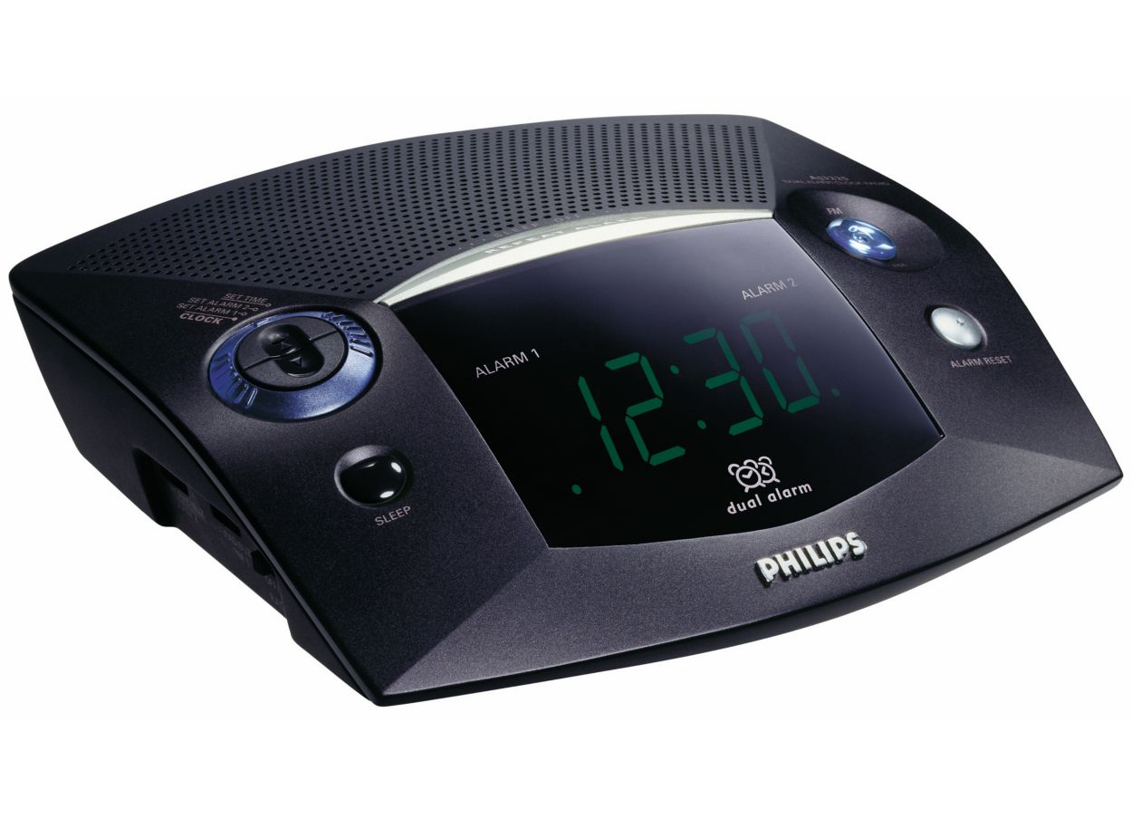 Philips - Radio-réveil double alarme noir - TAPR702 - PHILIPS - Radio - Rue  du Commerce