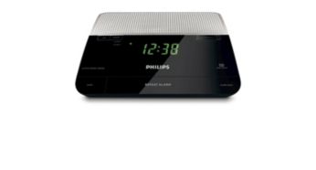 Radio-réveil double alarme, tuner analogique FM/MW