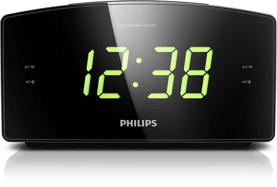Dual Alarm, UKW, Sleep timer, G... Philips AJ3115 Radiowecker mit Digital Tuner 
