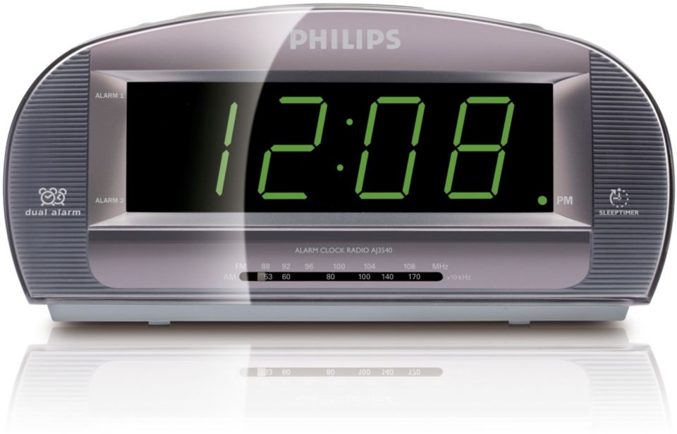 Radio Reloj Despertador Philips Alarma Dual Digital Premium – Carolina´s  Home