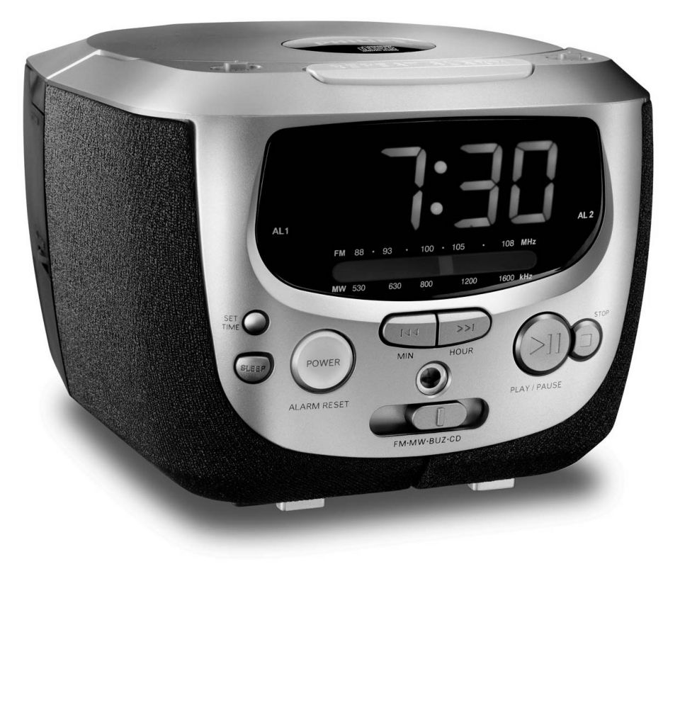 zaad nogmaals caravan Klokradio AJ3910/00C | Philips