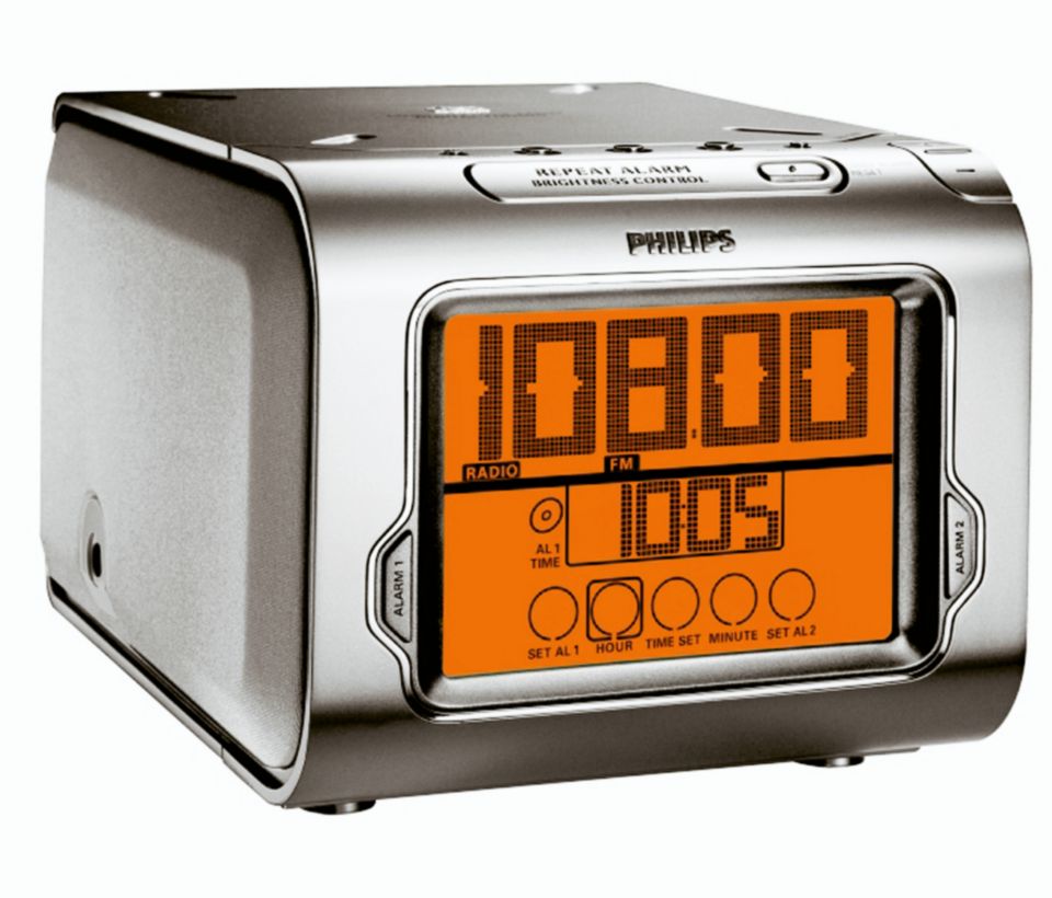 radio reloj cd despertador philips. modelo aj13 - Compra venta en  todocoleccion