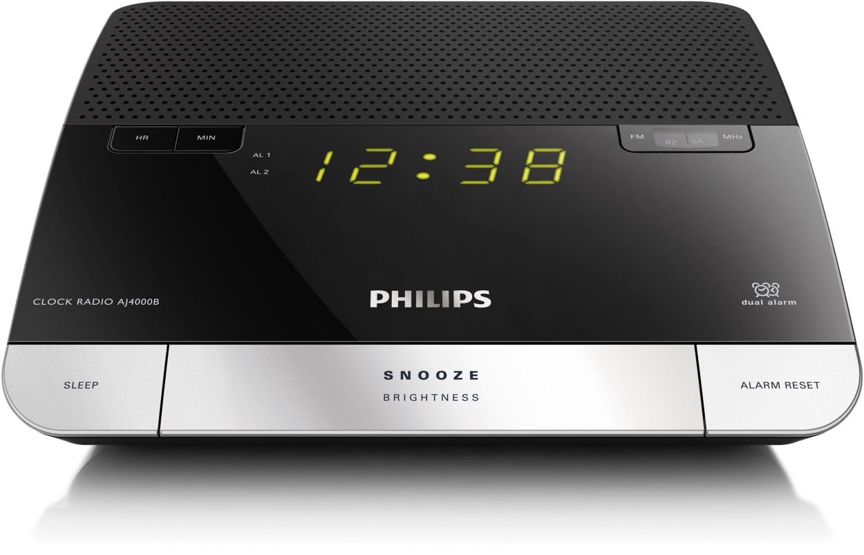 Philips Radiosveglia digitale Radio FM Orologio Sveglia funzione