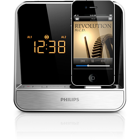 AJ5300D/37  Radio reloj despertador para iPod/iPhone